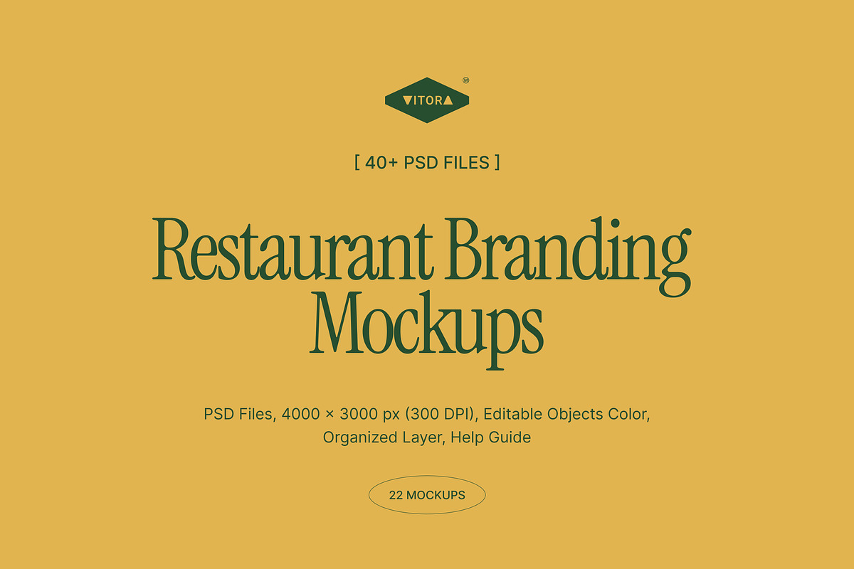 Restaurant Branding & Food Mockups, a Mockup by Vitora Mockup (Photo 3 of 14)