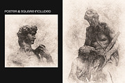Sketching Photo Effect, a Layer Style Add-On by dokudokunomi (Thumbnail 2 of 5)