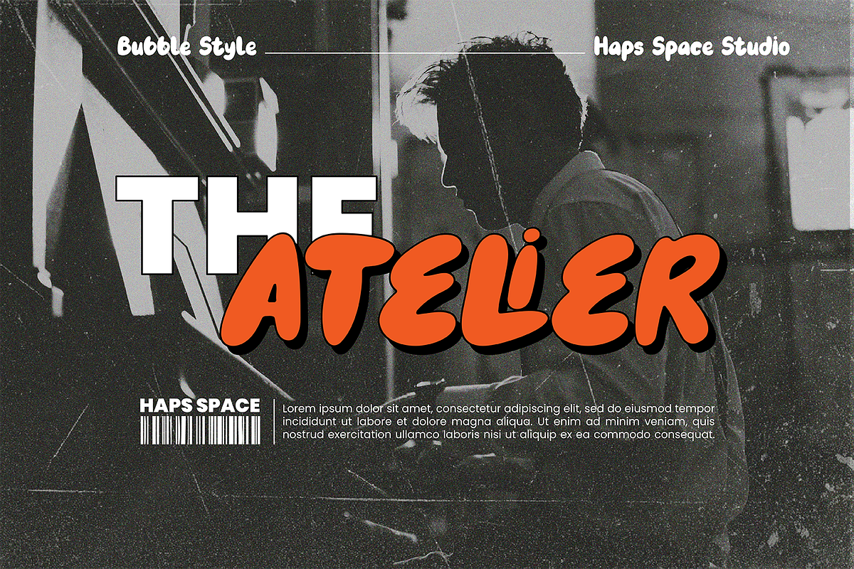 Dirty Weather Bubble Display, a Font by Haps Space (Photo 10 of 11)