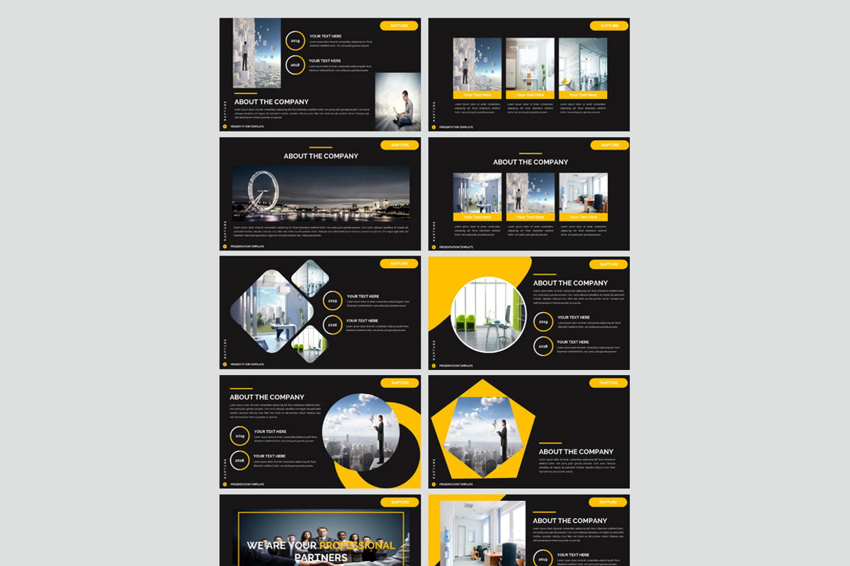 Business Rapture Keyote Template, a Presentation Template by Creative ...