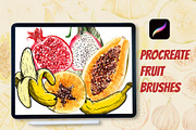 Fruit Stamp Brushes for Procreate, a Brush Add-On by Designbuys (Thumbnail 1 of 4)