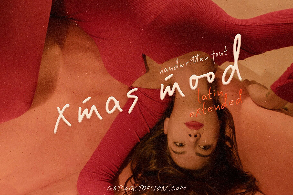 Xmas Mood Handwritten Font, a Script Font by Artcoast Fonts (Photo 2 of 13)
