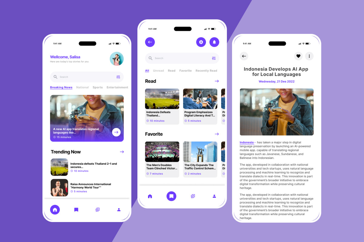 Headli.Ai – Smart AI News App, an App Template by productype1 (Photo 4 of 5)