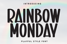 Rainbow Monday | Script Font