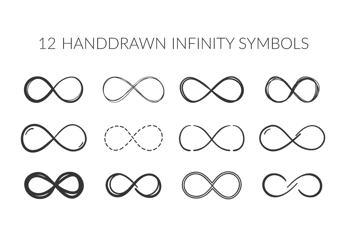 Hand Drawn Infinity Symbols, a Graphic by PixMarket