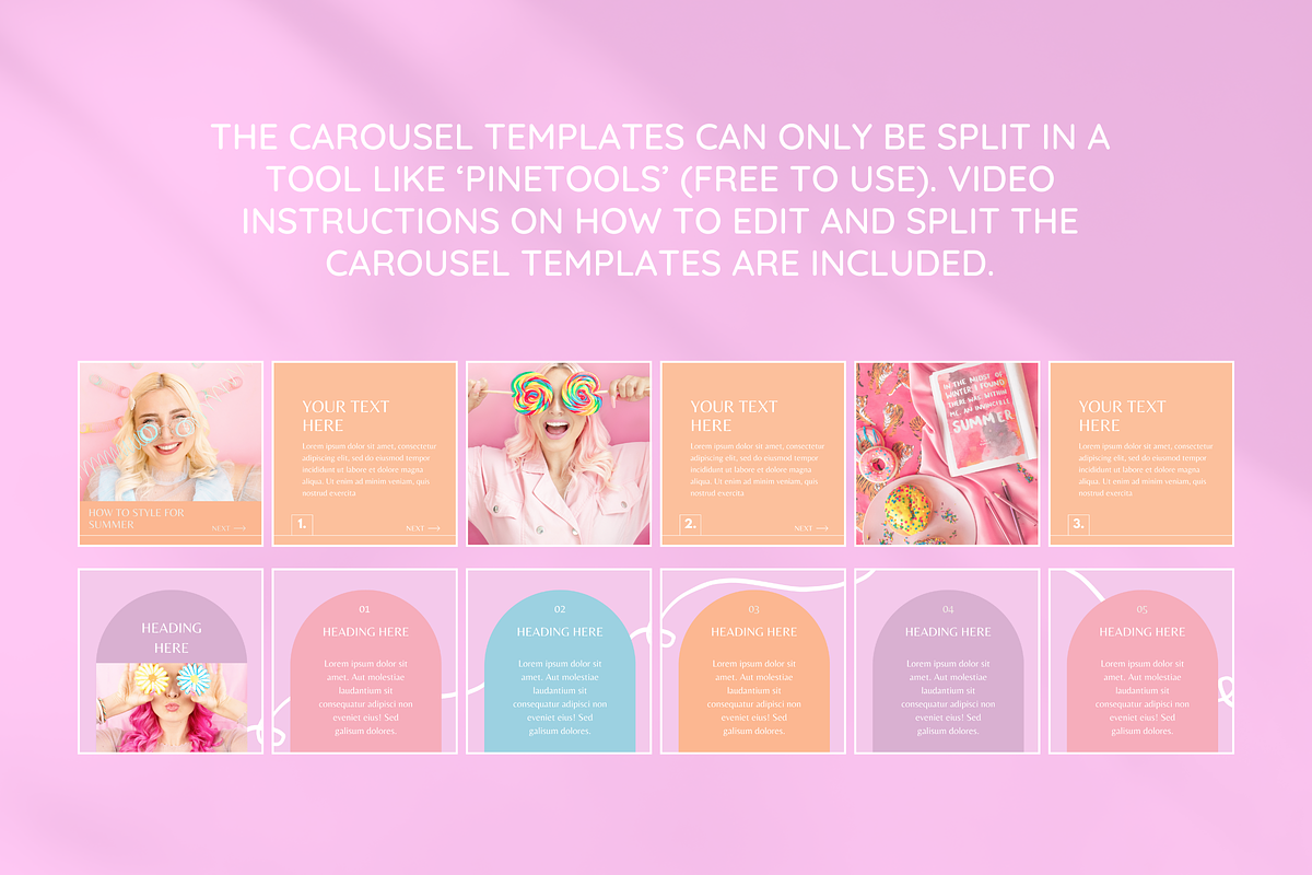 Pastel Instagram Carousel Bundle preview 8
