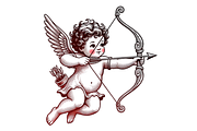 Vintage Valentine's Day Clipart, a Seasonal Illustration by Creative design (Thumbnail 5 of 7)