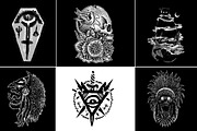 100 T-Shirt Designs Super Collection, an Animal Illustration by Design by sebrodbrick (Thumbnail 20 of 35)