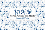 HATCHING - Vector Patterns & Motifs, a Pattern Graphic by Graphilupe (Thumbnail 1 of 11)