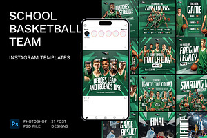 Basketball Team Instagram Templates