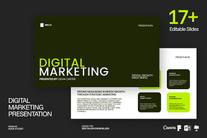 Briva | Digital Marketing Template, a Presentation Template by adoestudio