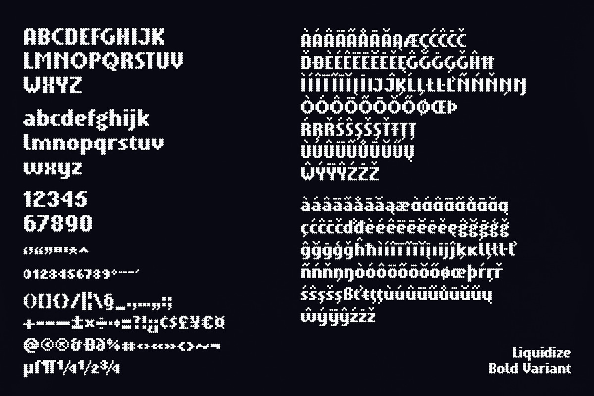 Liquidize | Fluid + Dotted Typeface, a Sans Serif Font by wendyleftmealone (Photo 5 of 9)