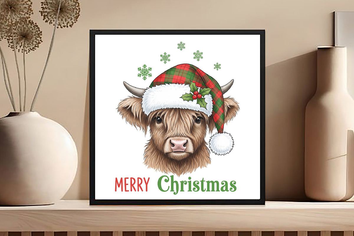Merry Christmas PNG, an Illustration by Black Bird Studio (Photo 4 of 4)