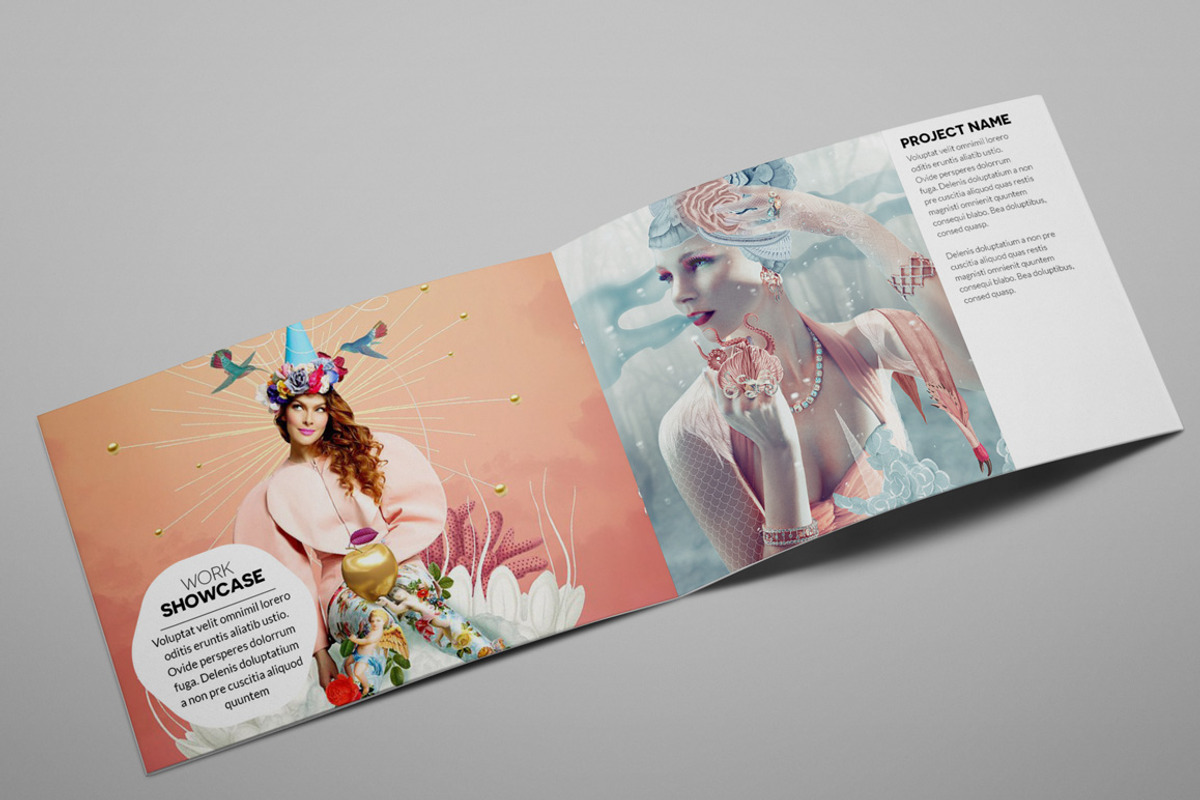 Creative Agency A5 Brochure InDesign, a Brochure Template by Print design (Photo 5 of 5)