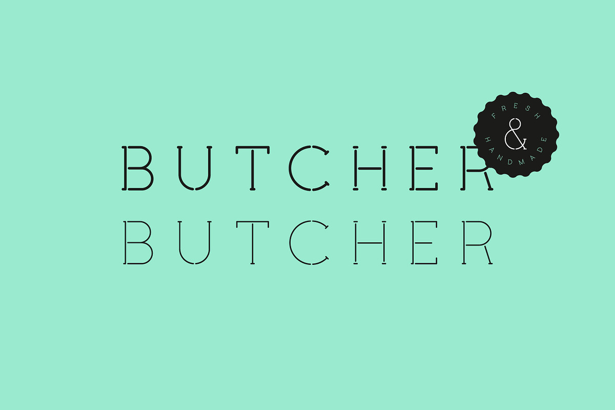 Butcher Typeface, a Font by Studio Bayley (Photo 3 of 7)
