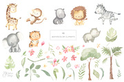 SAFARI ANIMALS. Watercolor set, an Animal Illustration by OlliArtDesign (Thumbnail 2 of 9)