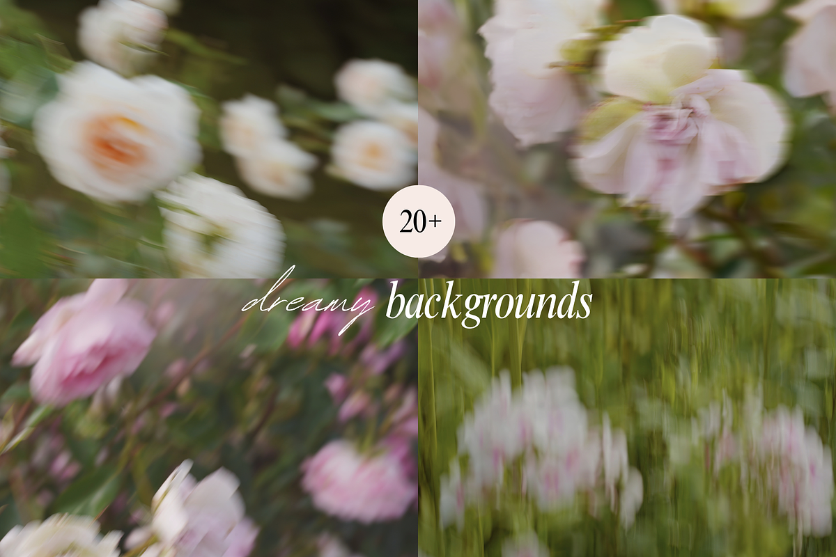 Delicate Blurry Floral Backgrounds, a Background Graphic by eclosque (Photo 20 of 31)