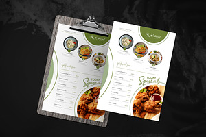 Modern Restaurant Menu Template, a Flyer Template by Tanmoy Topu