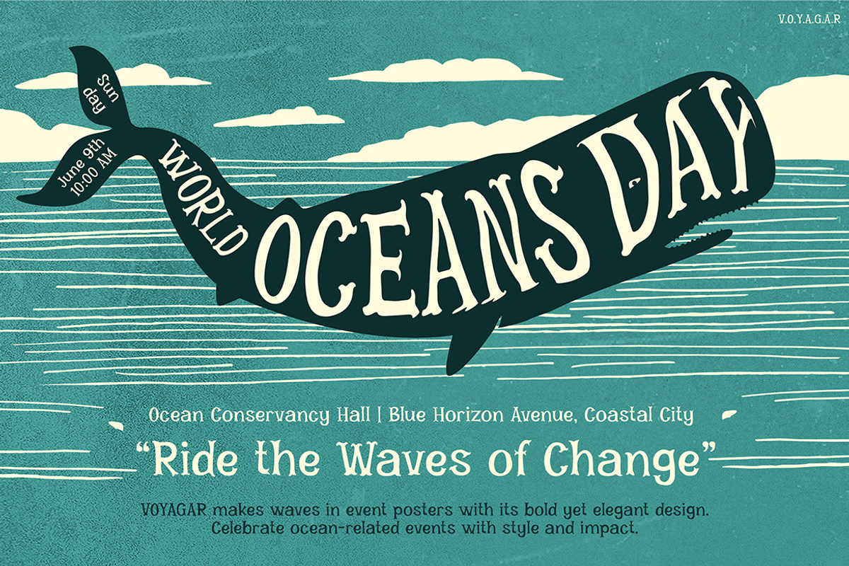 VOYAGAR, a Font by Pinisi ART (Photo 3 of 10)