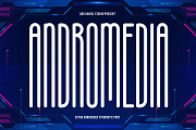 Andromedia, a Sans Serif Font by Abo Daniel Studio (Thumbnail 1 of 8)
