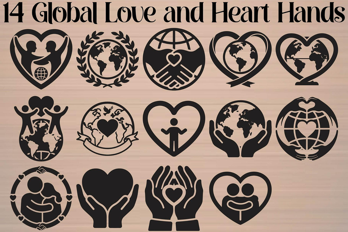 Global Love Heart Hands, an Object Graphic by Gfx_Store (Photo 15 of 15)