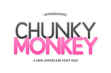 Chunky Monkey Font Duo