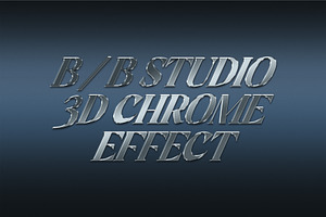 3D Chrome Effect, a Layer Style Add-On by B/B STUDIO