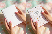 Hardcover Book in Hands Floral Mocku, a Product Mockup by TatiMockup (Thumbnail 2 of 3)