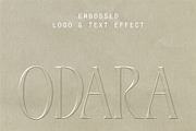 ODARA | Embossed Logo & Text Effect, a Texture Graphic by Universo Gaia @doyougaia (Thumbnail 2 of 15)