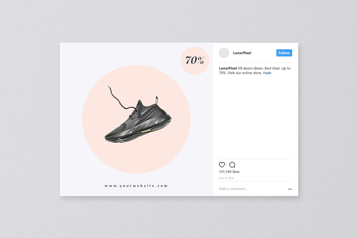 NEIRA - 30 Instagram Template, a Social Media Template by LunarPixel (Photo 4 of 6)