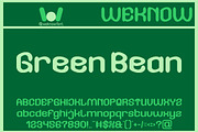 Green Bean font, a Font by weknow (Thumbnail 1 of 8)