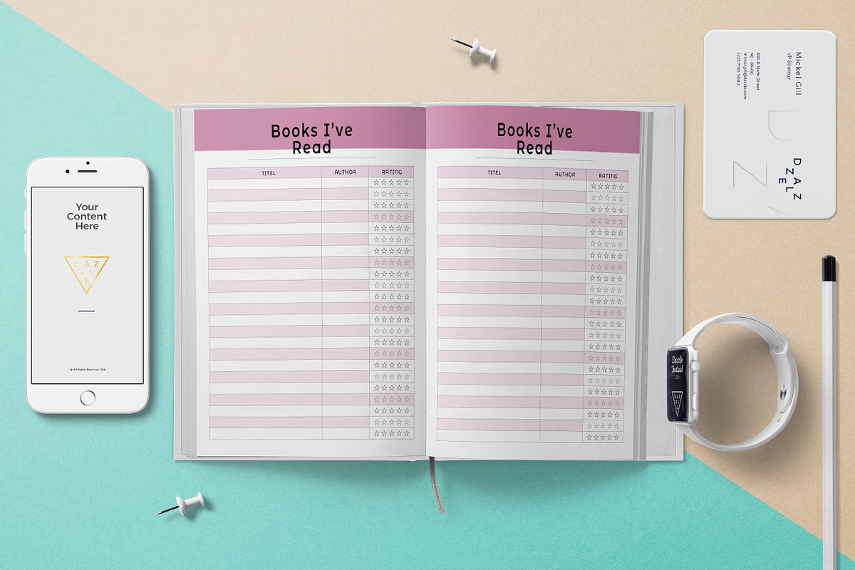 Editable Planner & Agenda, a Stationery Template by obayes (Photo 6 of 10)