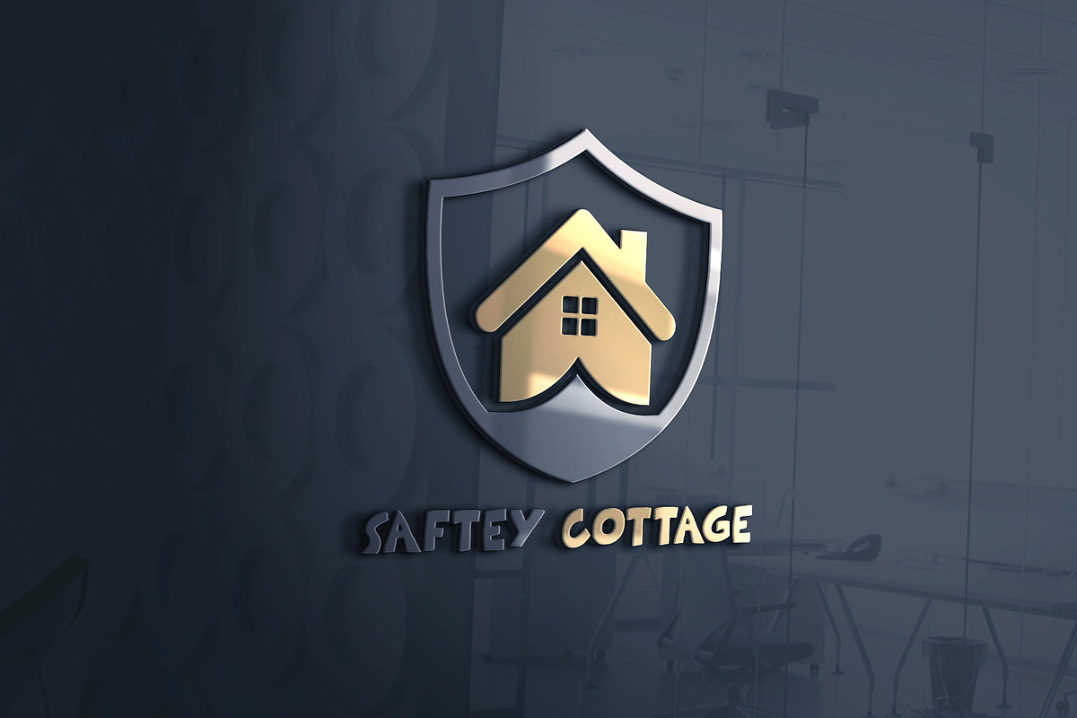 Safety House Logo. Real Estate logo, a Branding & Logo Template by Master Design (Photo 1 of 2)