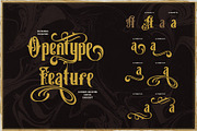 Victorian Letterhead, a Serif Font by Burntilldead (Thumbnail 7 of 13)