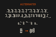 Zenada Blackletter, a Blackletter Font by IHDSTD (Thumbnail 9 of 9)