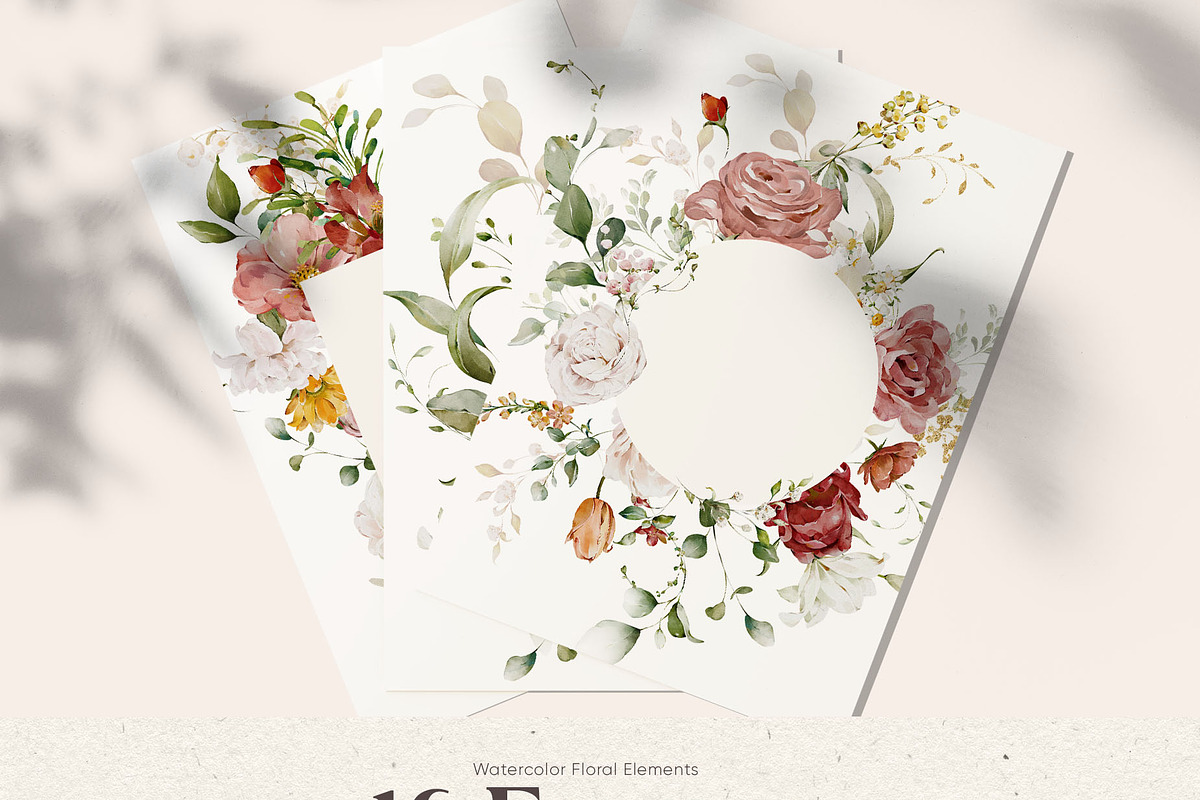 Watercolor Flower Collection, a Decorative Illustration by Damian Roh (Photo 9 of 19)