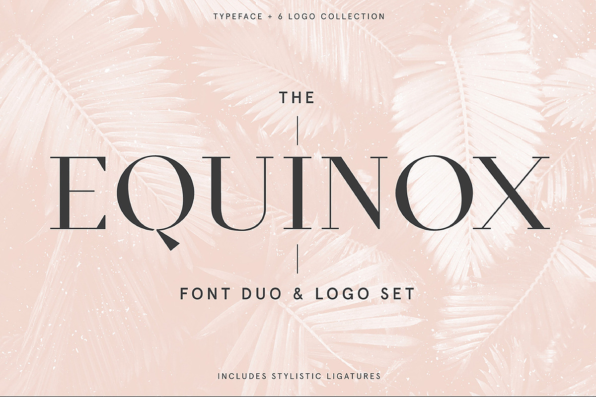 Equinox Stylish Font duo & logo Bundle