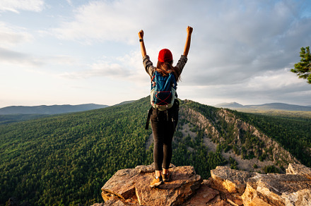 A man on the background of mountains, a Person Photo by SOTNIKOV_MISHA