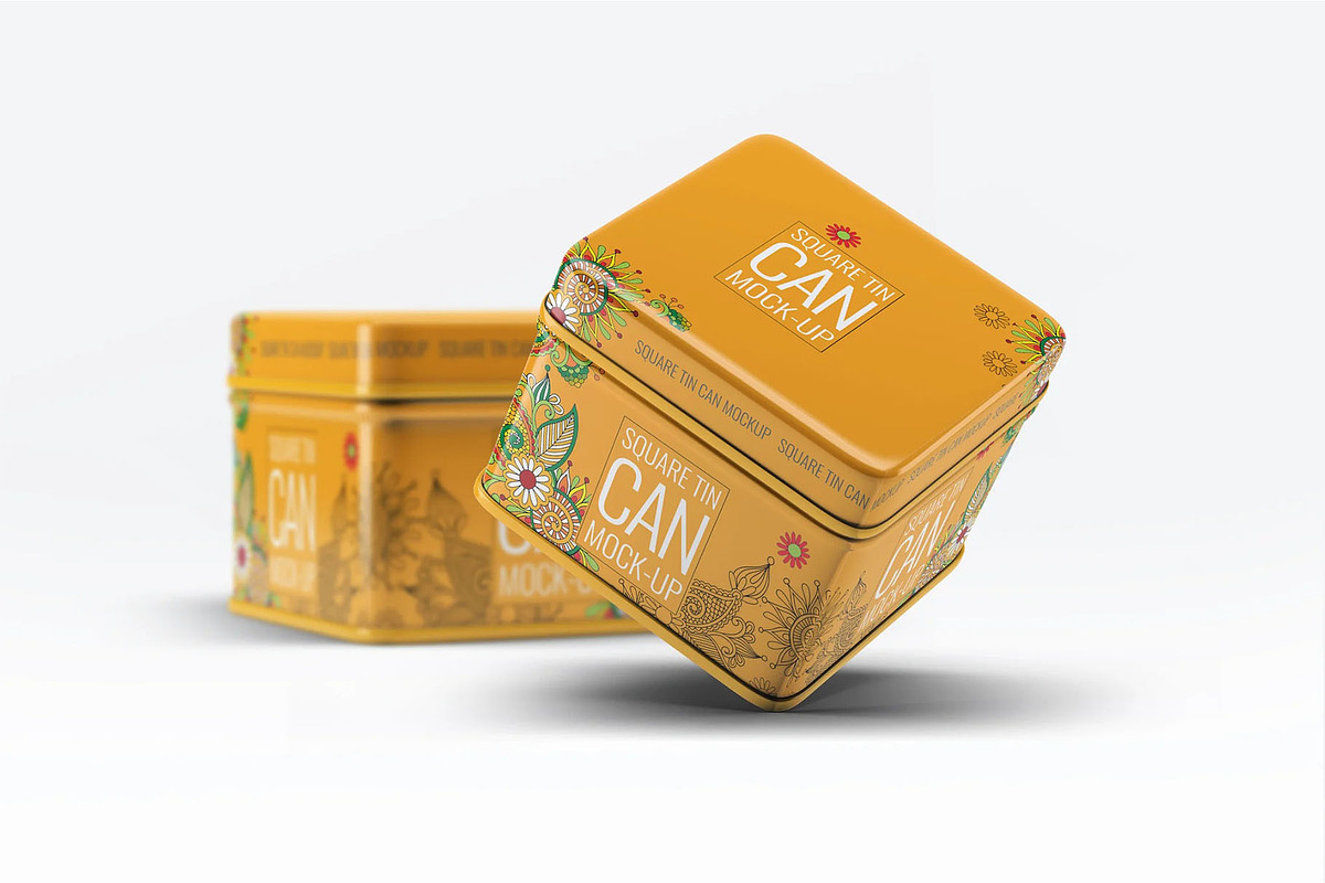 Tin Can Mock-Up, a Packaging Mockup by Se٧enStudio (Photo 3 of 6)