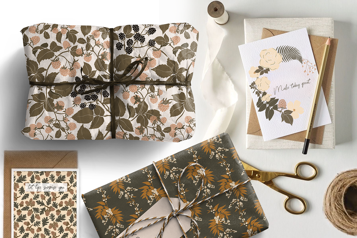 Magical forest seamless patterns, a Pattern Graphic by Alena Zaytseva (Photo 8 of 9)