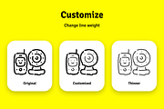 3000 Unisketch icons, an Outline Icon by Icojam store (Thumbnail 2 of 12)