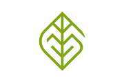 Letter G Green Tea Matcha Leaf Logo, a Branding & Logo Template by Buqancreative (Thumbnail 1 of 4)