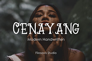 Cenayang | Handwritten Font, a Handwritten Font by filosovis (Thumbnail 1 of 5)