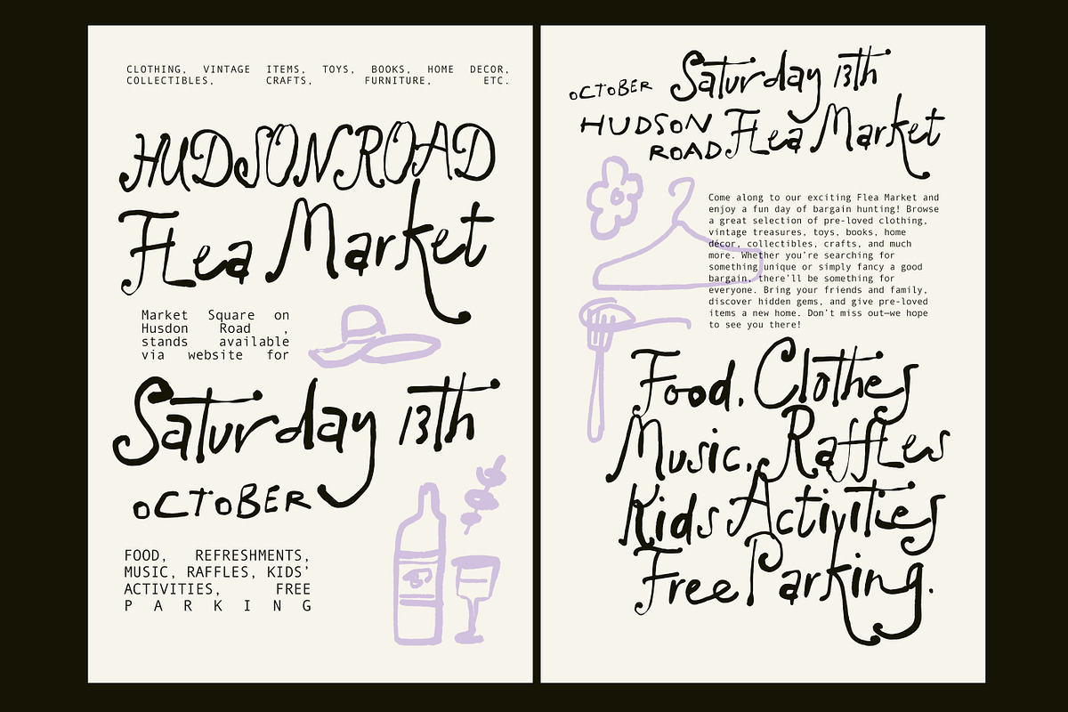 Picasso by Moonlight Font Duo, a Handwritten Font by Nicky Laatz (Photo 12 of 17)
