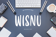 Wisnu Brush Font, a Script Font by Formatika Studio (Thumbnail 1 of 6)