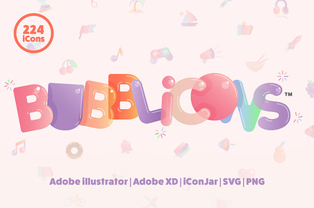 BUBBLiCONS - A Stylised iCon Set
