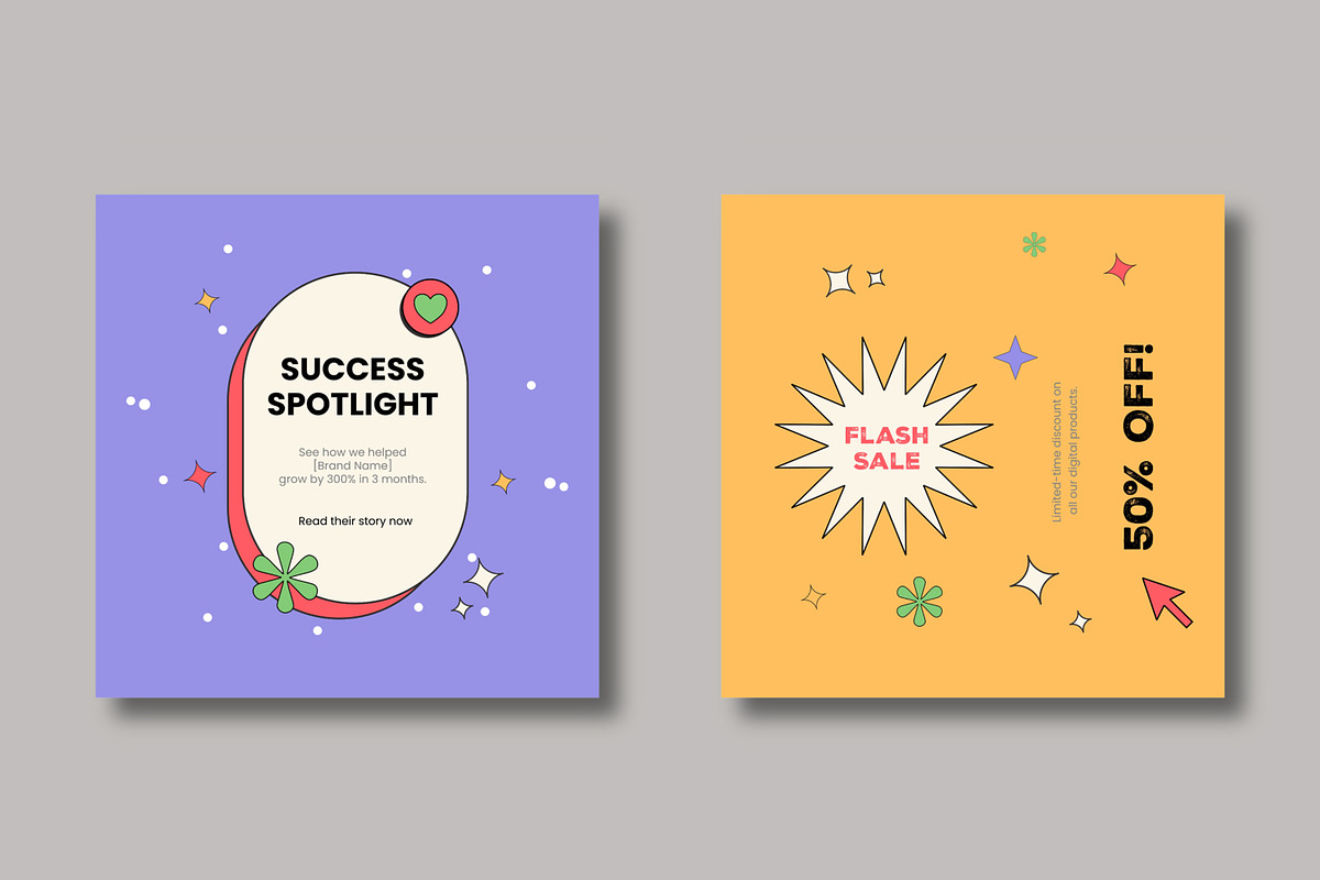 Social Media Post Templates, a Social Media Template by MightyDesign (Photo 4 of 8)