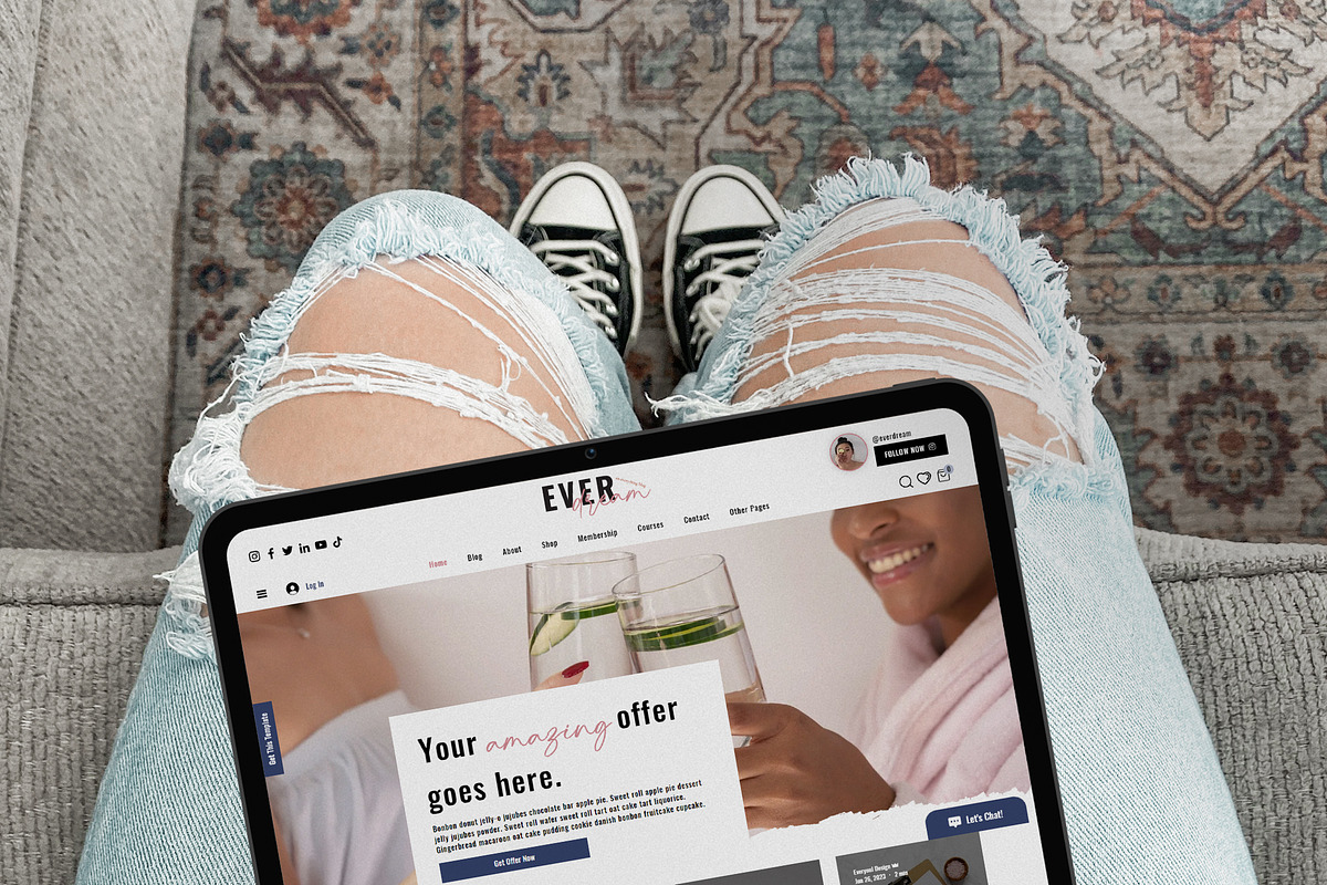 EverDream Wix Website Template, a Wix Template by Girl Boss From Home (Photo 7 of 7)