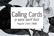 Calling Cards sans serif font, a Sans Serif Font by Ana's Fonts (Thumbnail 1 of 7)