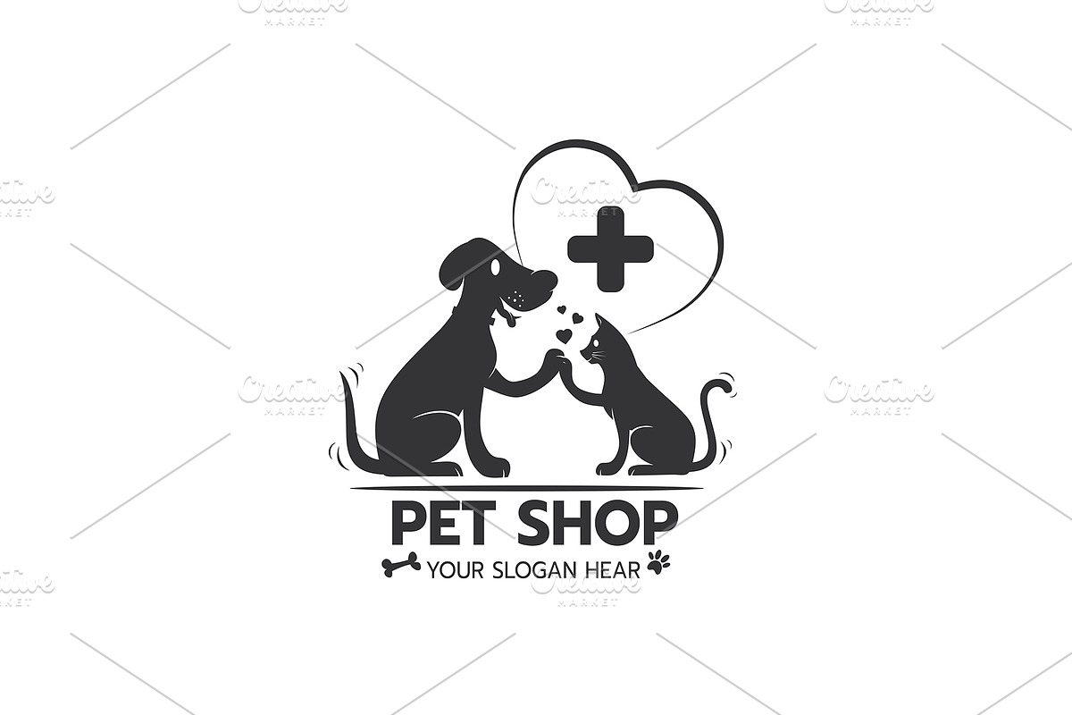 Creative logo design Cat and dog, a Branding & Logo Template by essense (Photo 2 of 2)